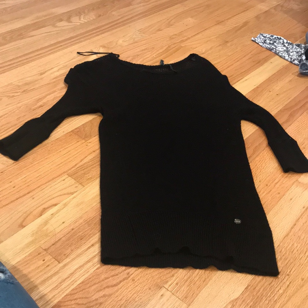 Long holey sweater